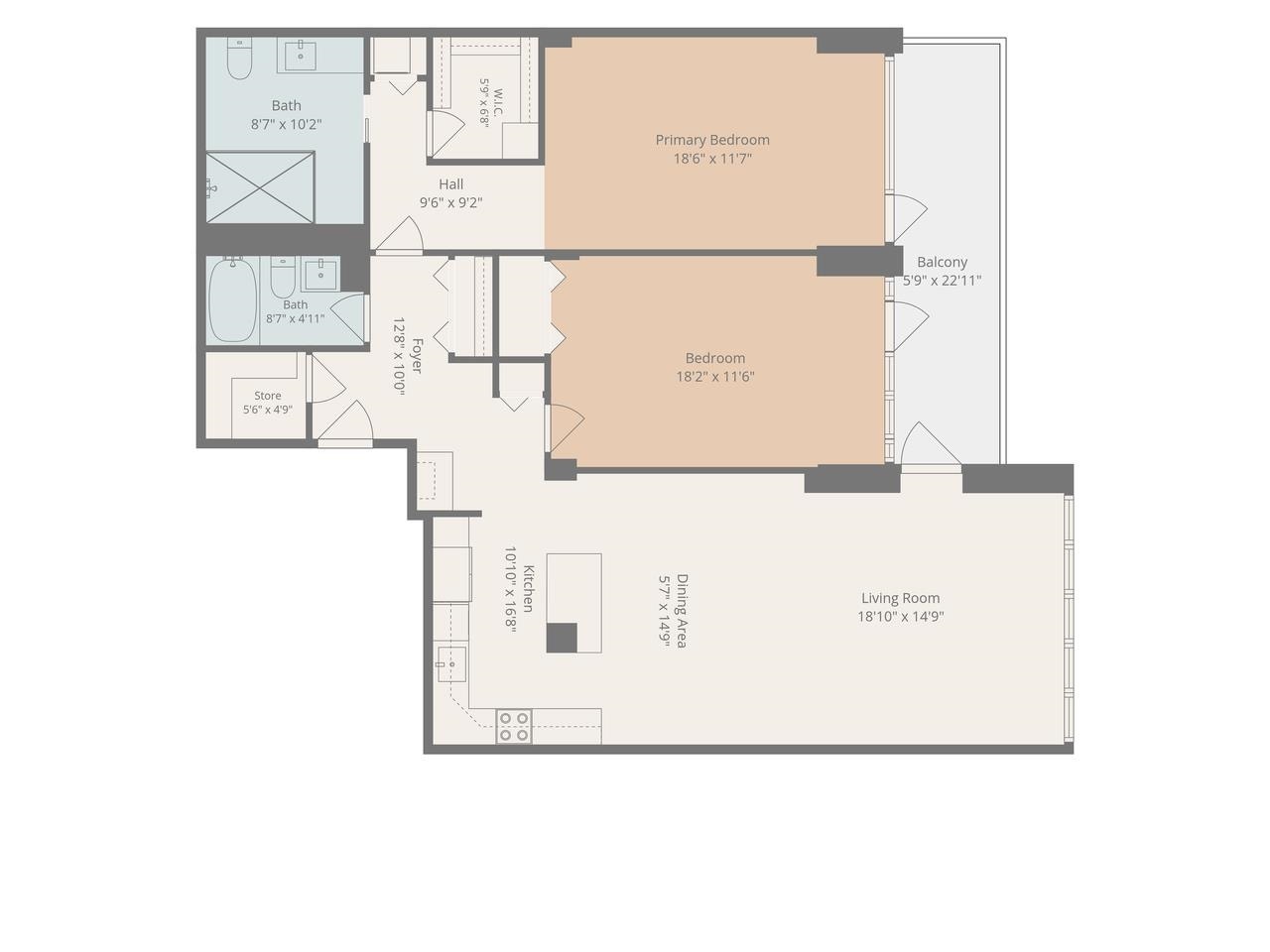 1 GREENE ST, #PH809, Jc, NJ 07302