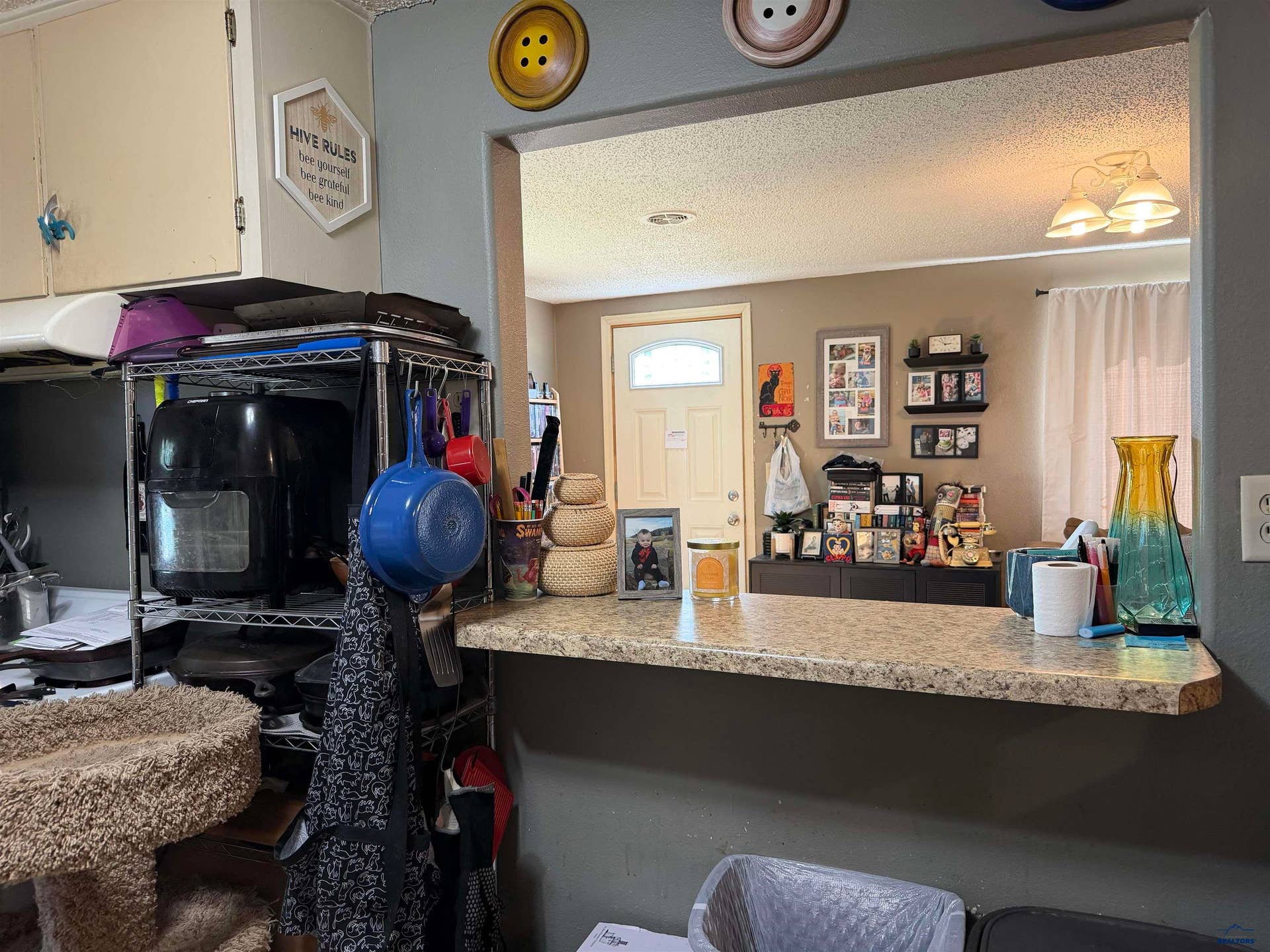 Pass-through from kitchen to living room