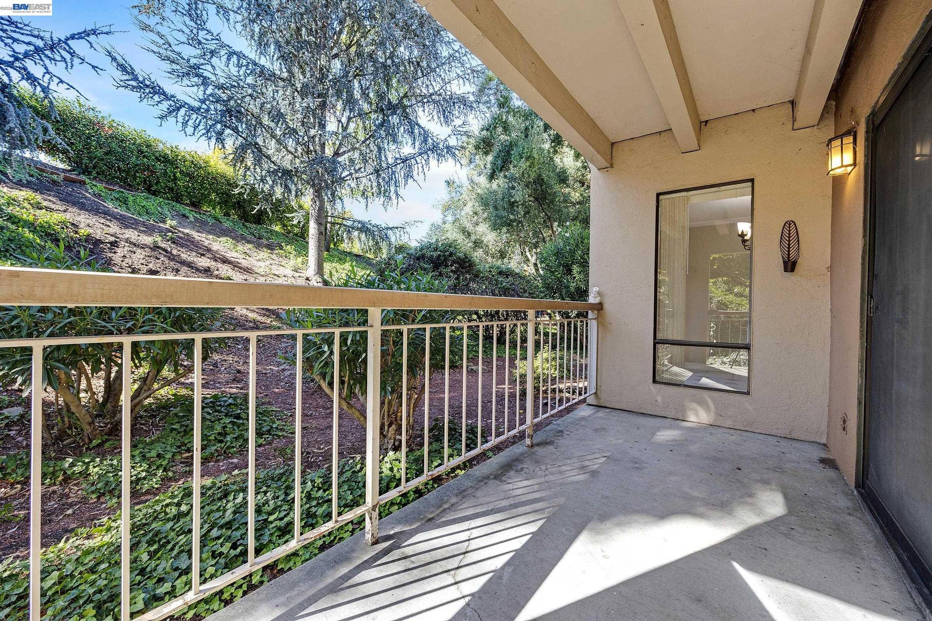 Private end unit balcony