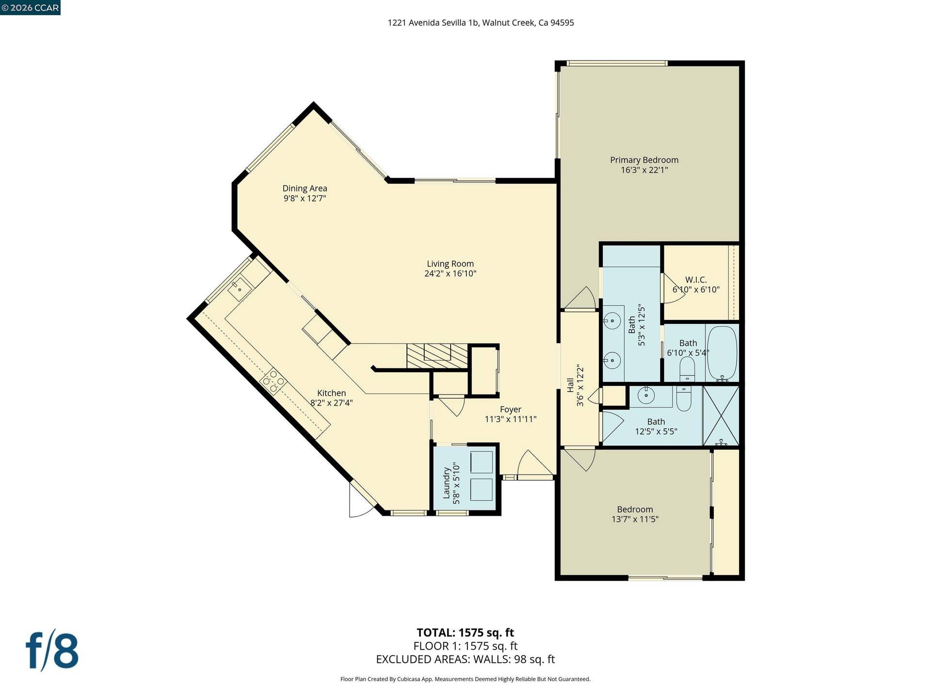 1221 Avenida Sevilla, #1B, Walnut Creek, CA 94595
