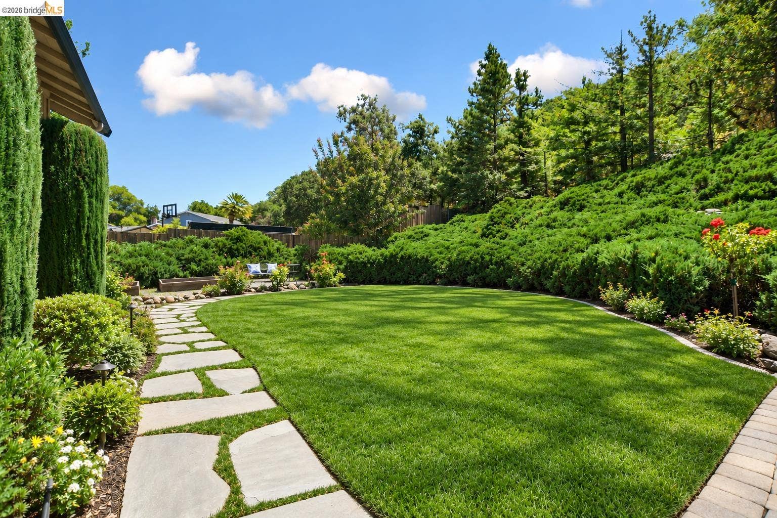 Digitally altered image showing a conceptual lawn area.