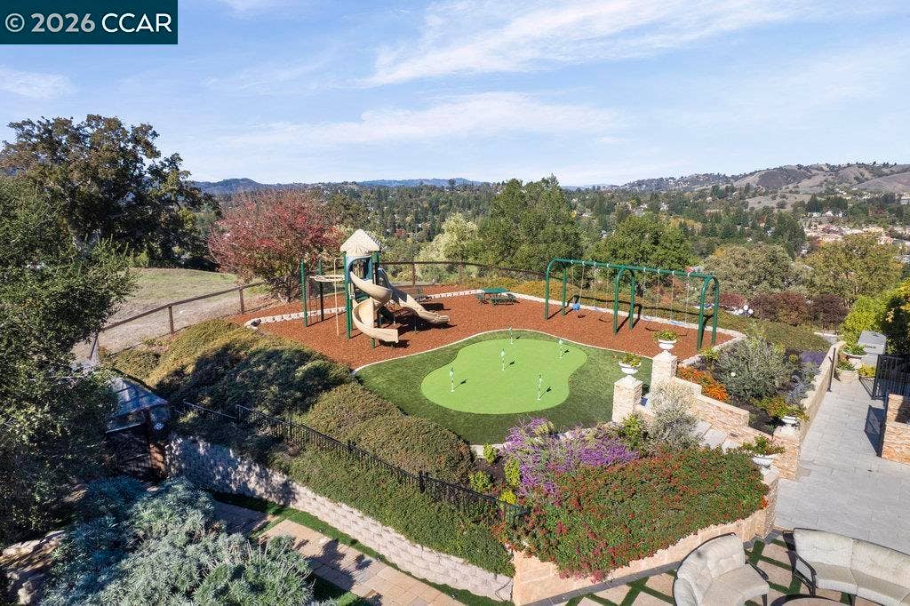 Swings Climbing structure, putting green