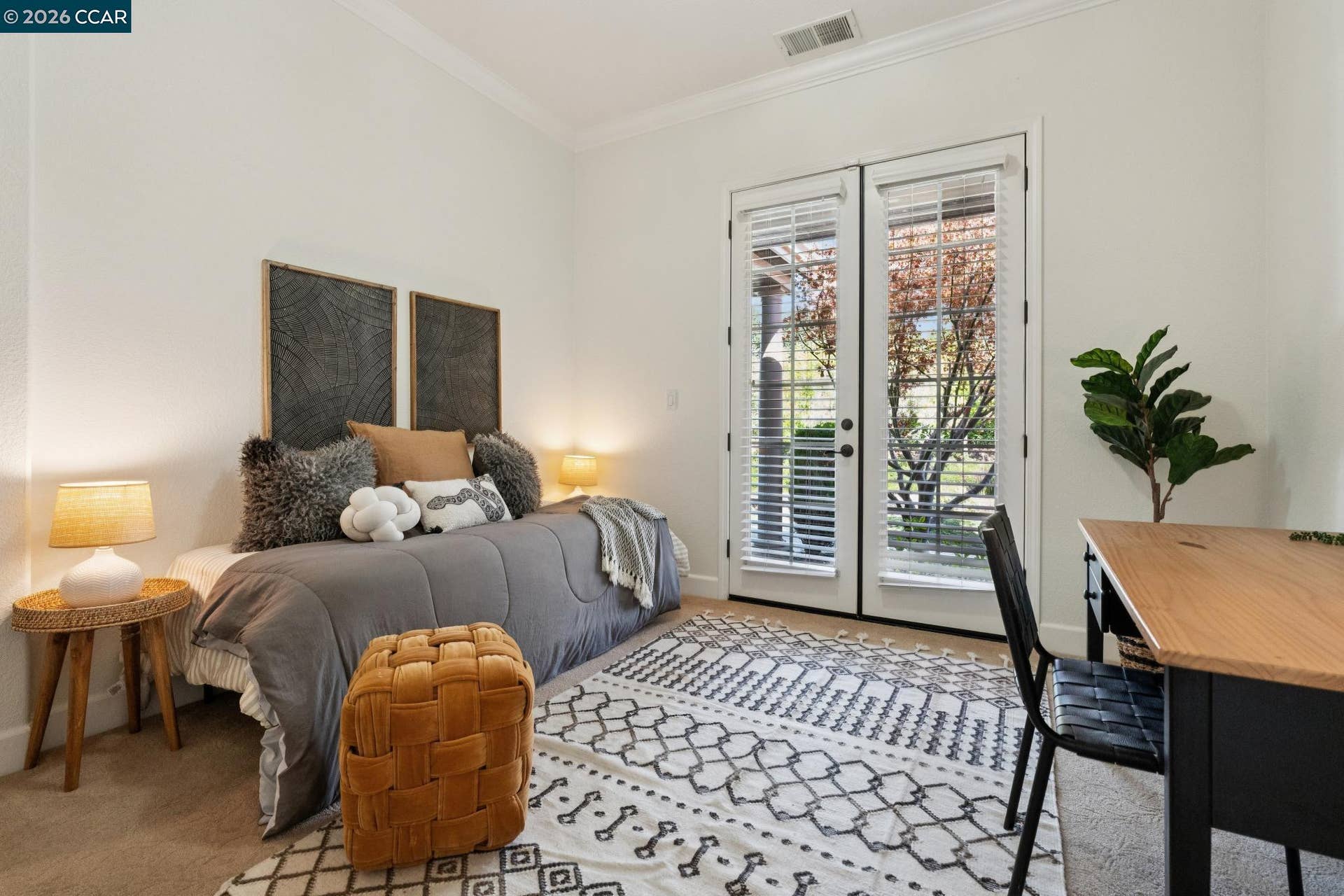 Main level with french door access to front garden!