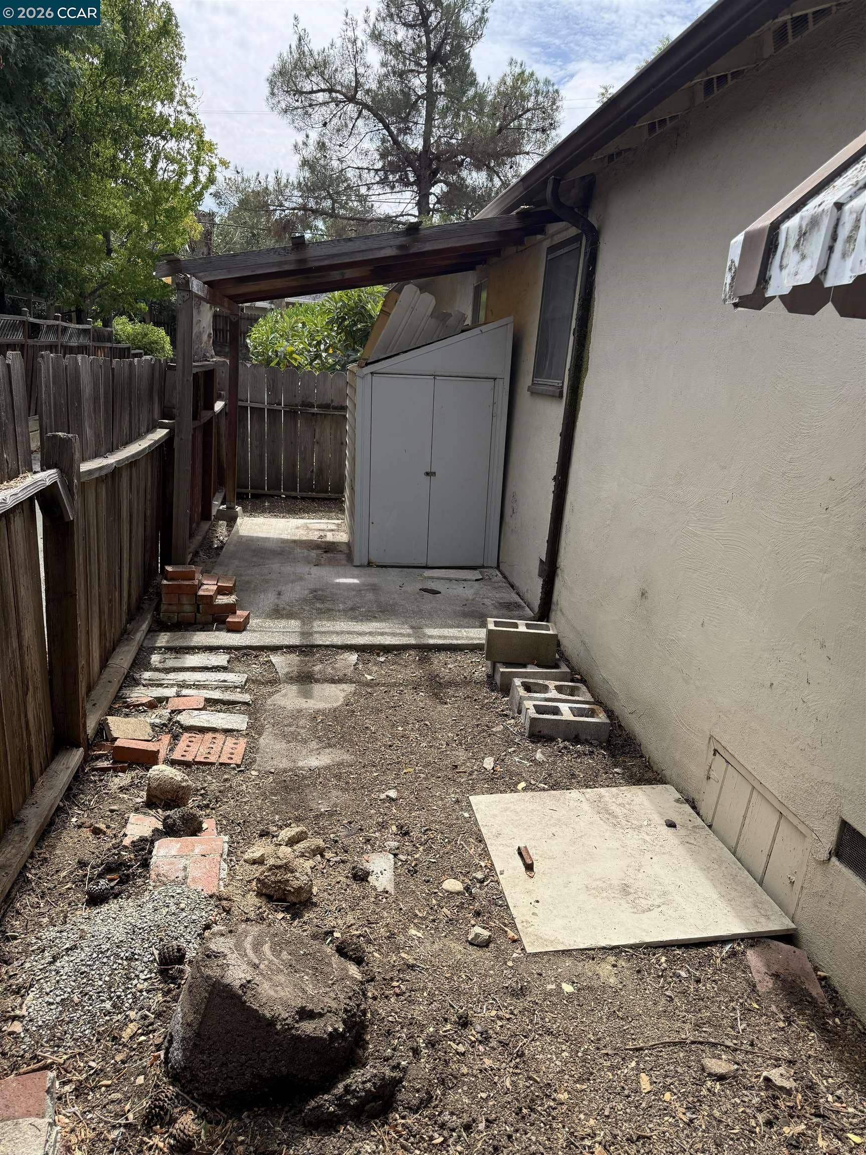 Storage area. Shed is included!