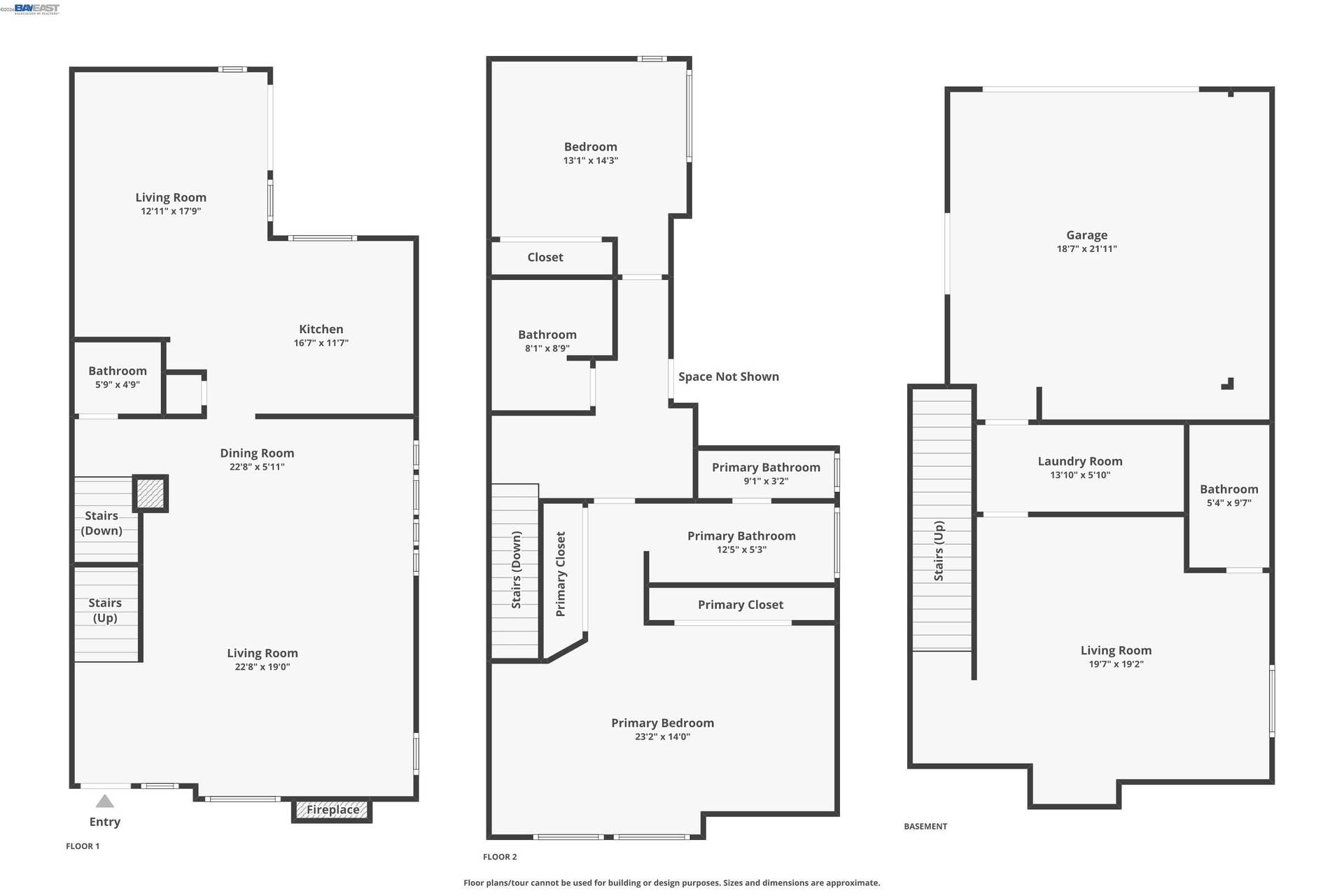All 3 level floor plans