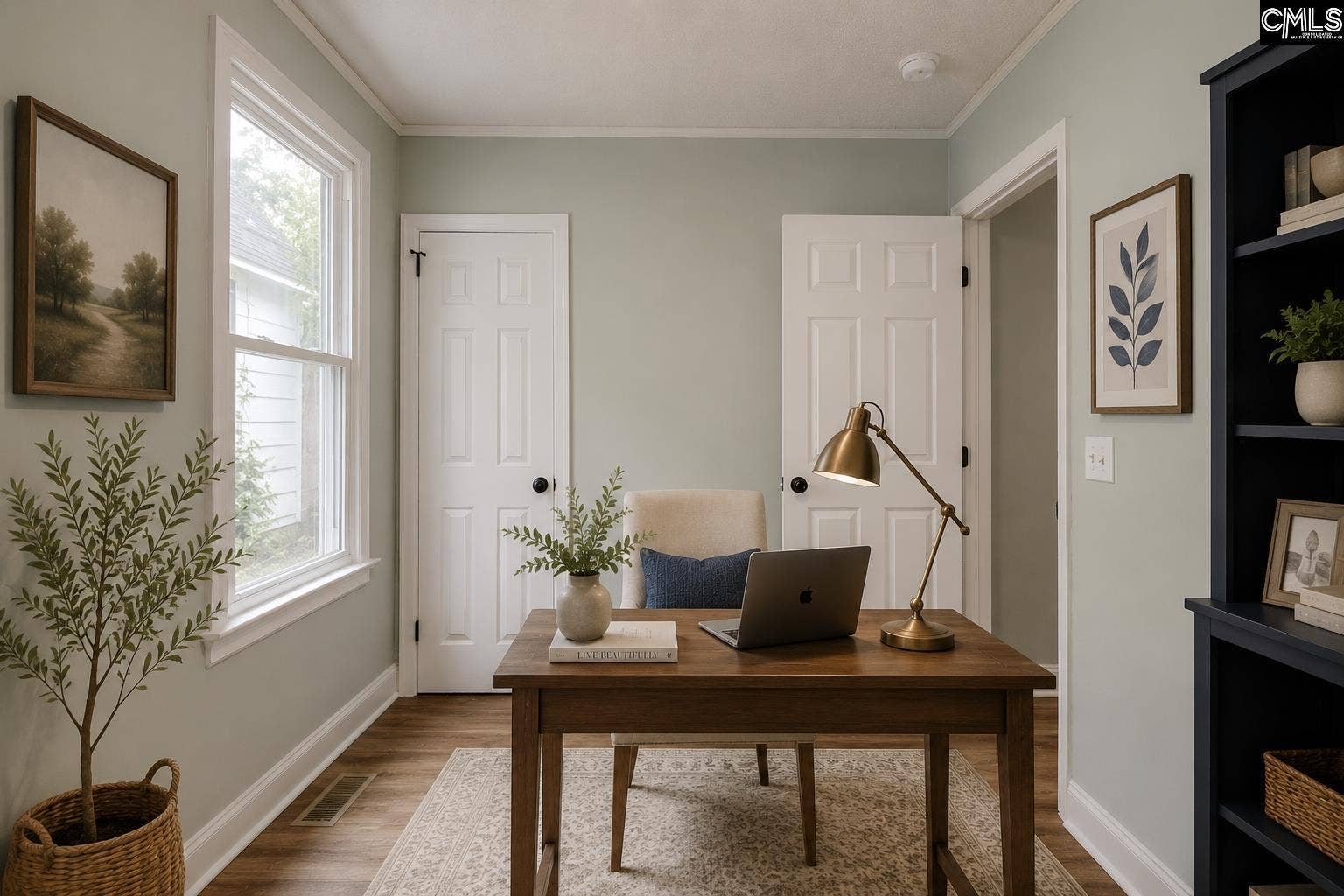 Virtual staging. Currently an empty room