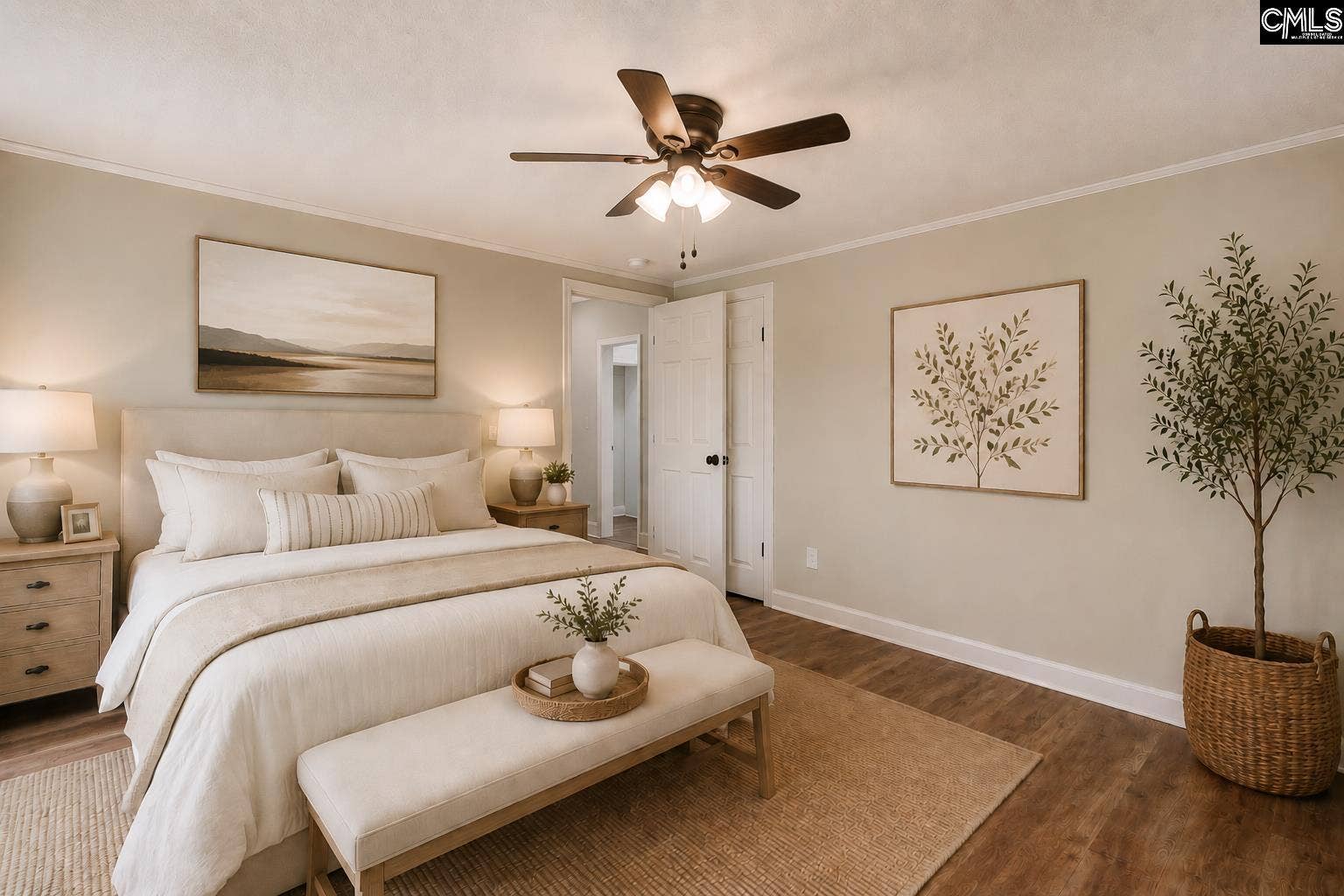 Virtual staging. Currently an empty room