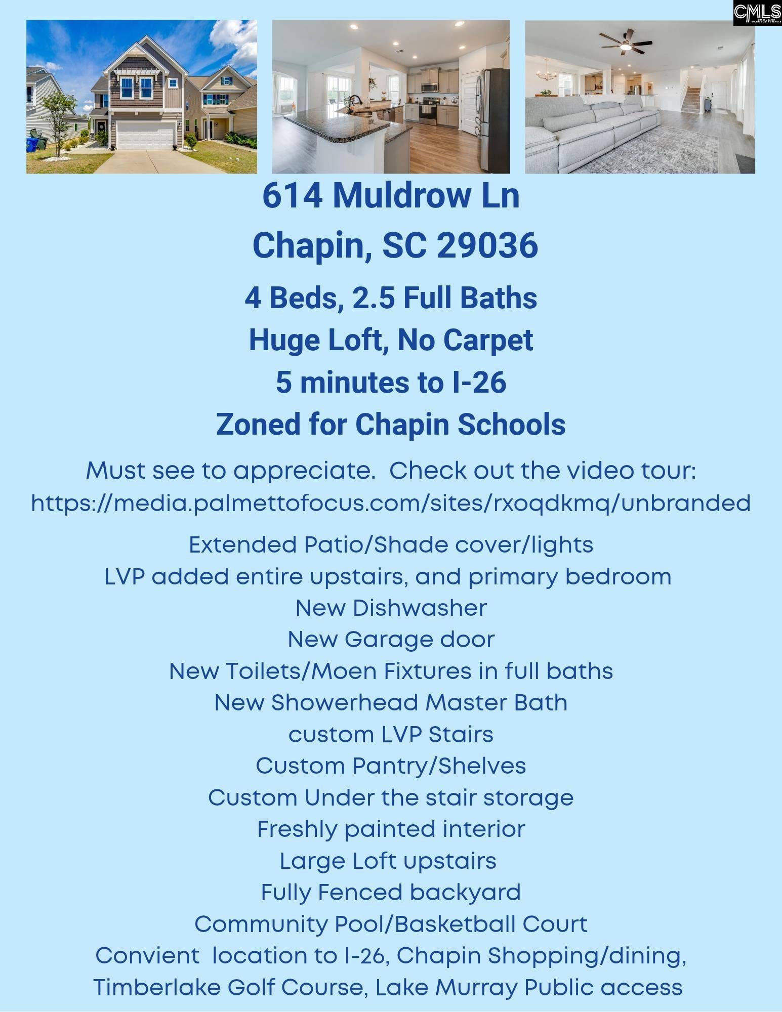 614 Muldrow Lane, Chapin, SC 29036