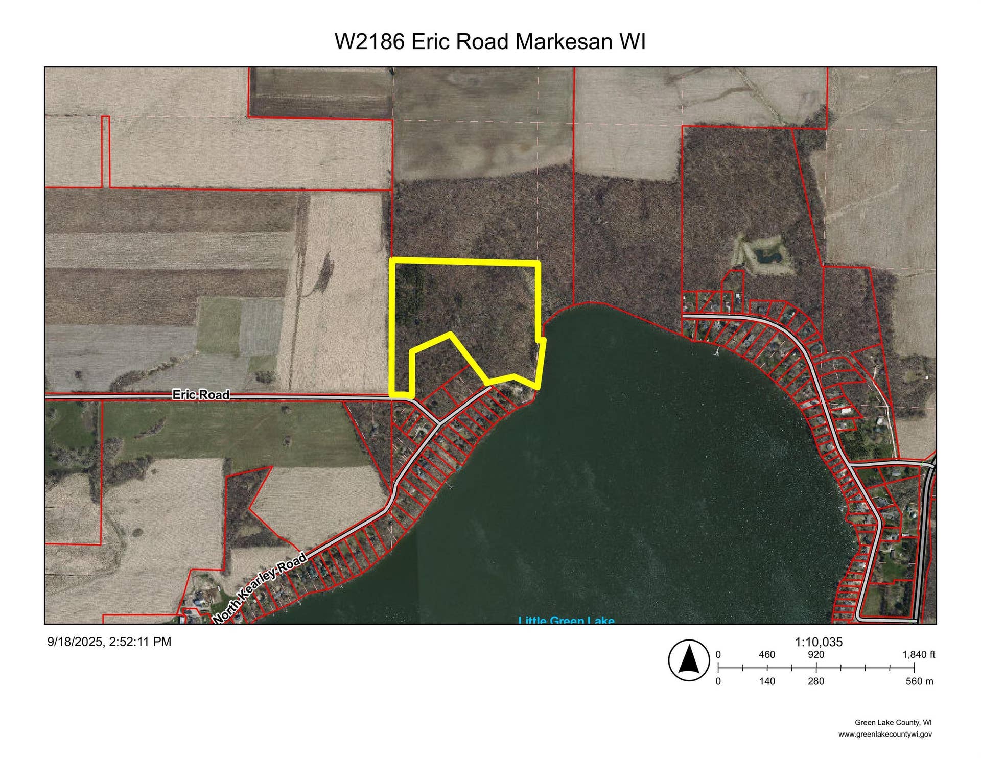 W2186 Eric Road, Green Lake, WI 53946