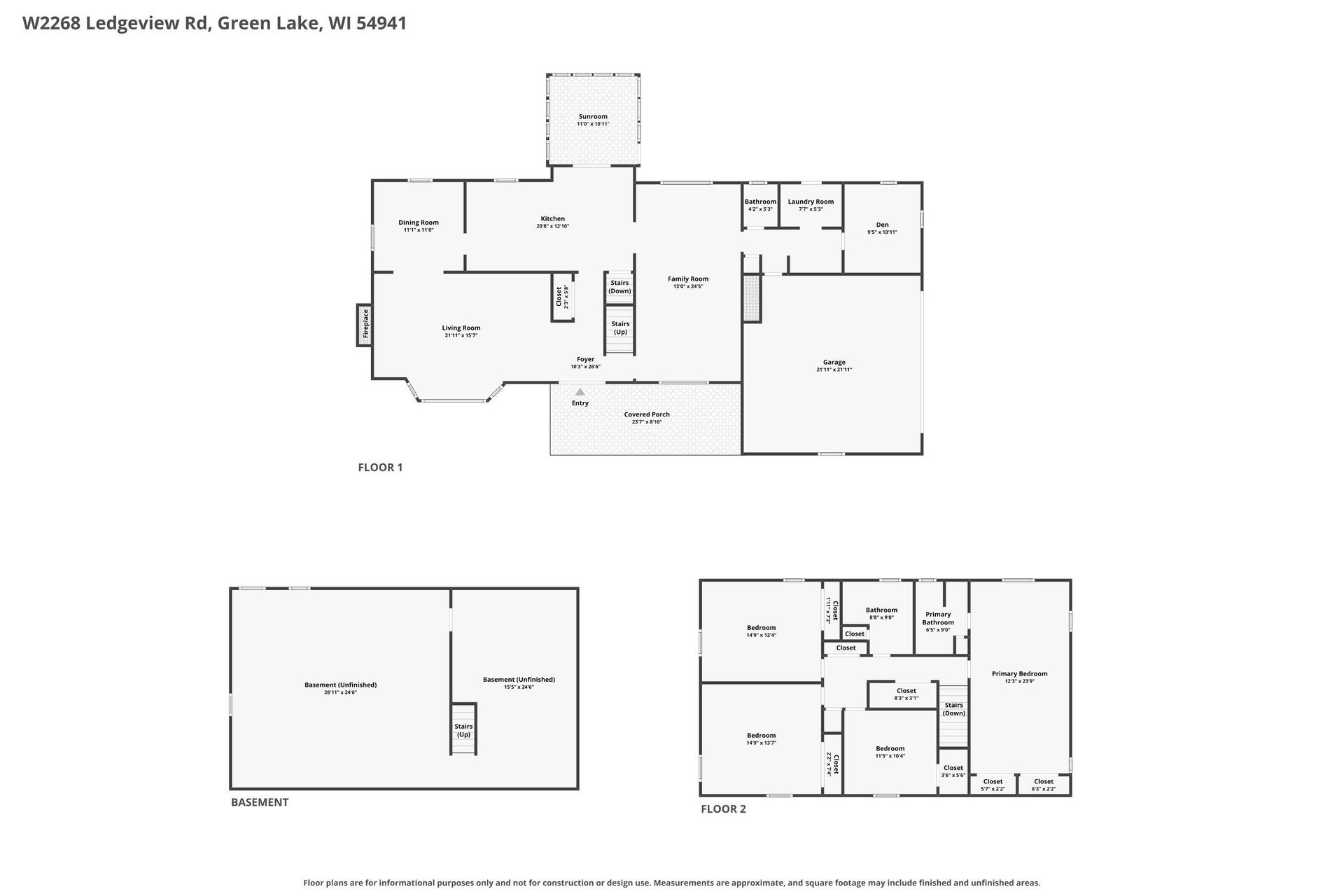 W2268 Ledgeview Road, Brooklyn, WI 54941