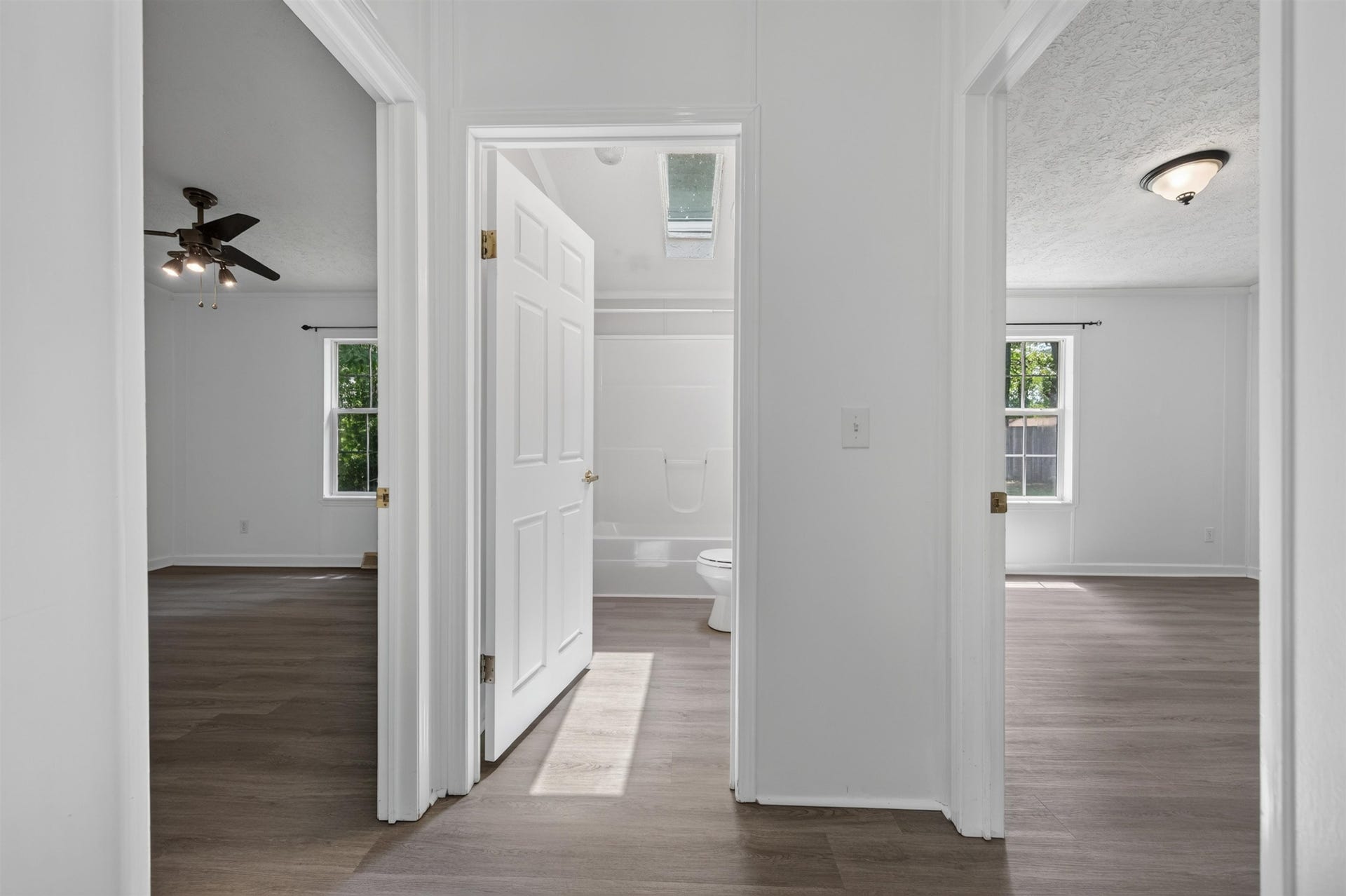 Bedrooms 2 & 3 with shared hall bath