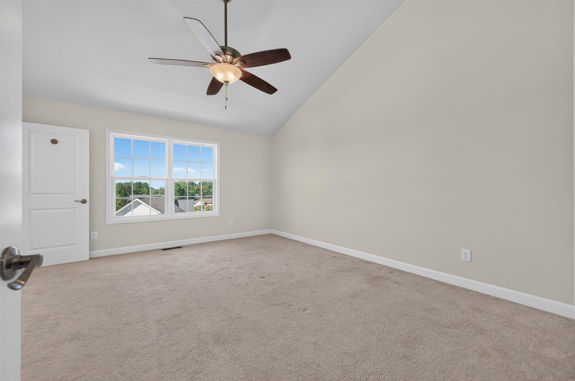 Primary BR with Vaulted Ceiling