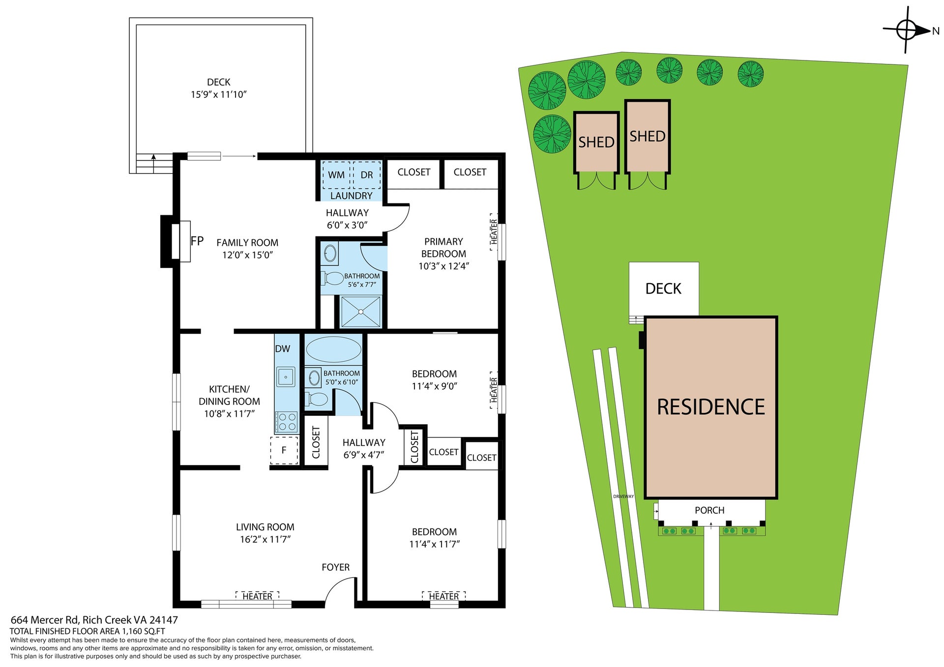 664 Mercer Road, Rich Creek, VA 24147