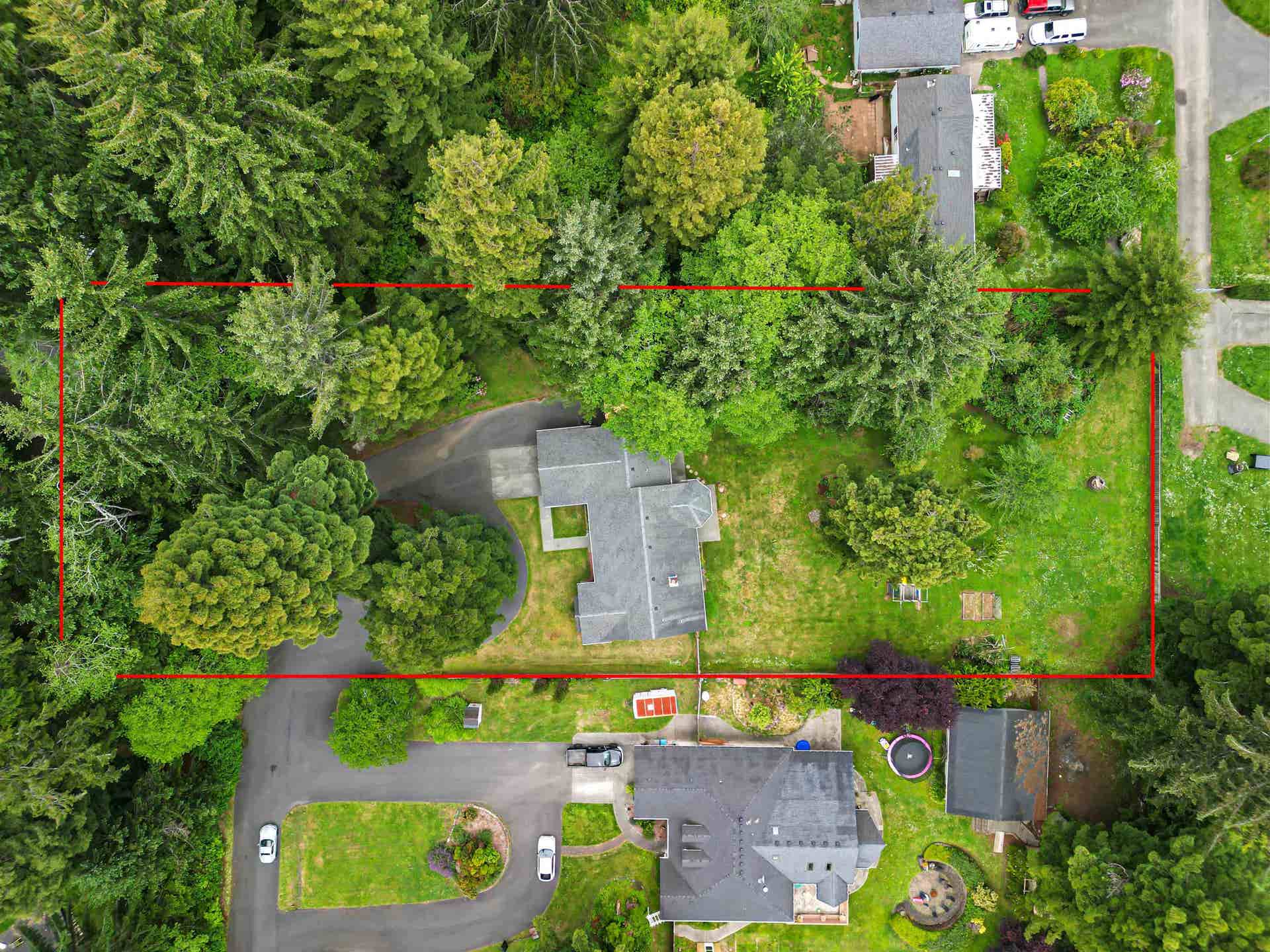 Separate shed for firewood storage. Playground equipment & huge yard.