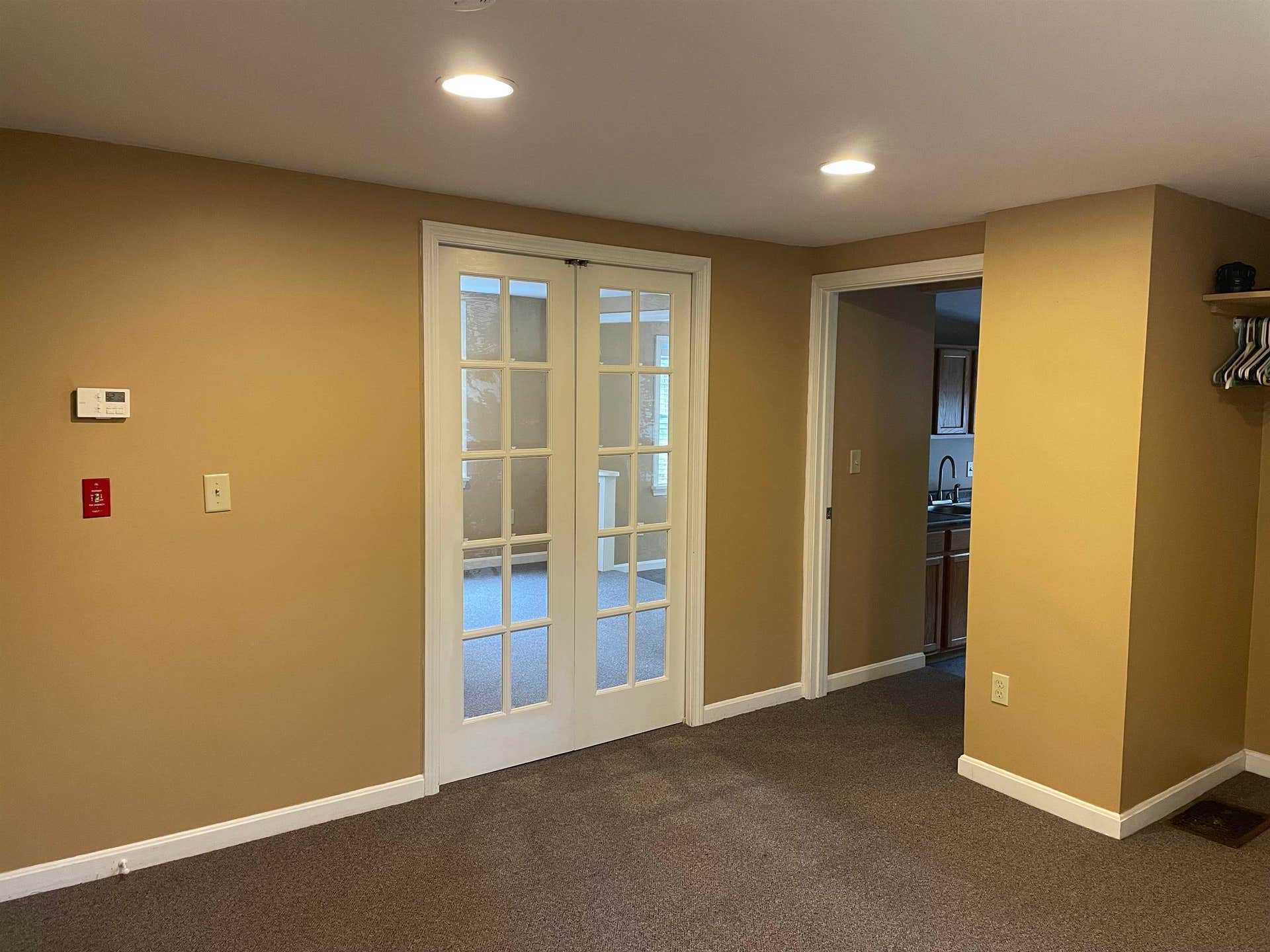 Pocket Doors Separate Reception and Office