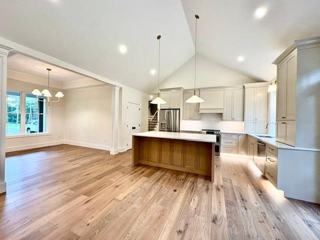 close up kitchen area