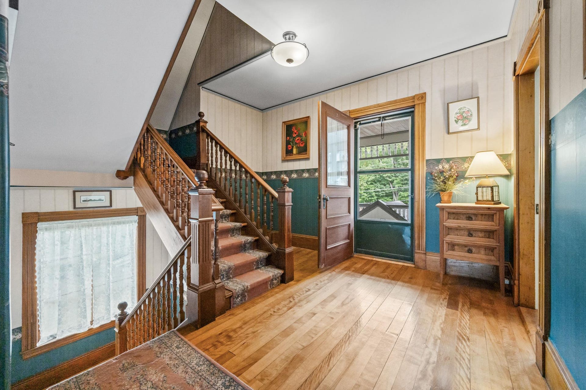 Second Level Hall Looking at Door to Covered Porch