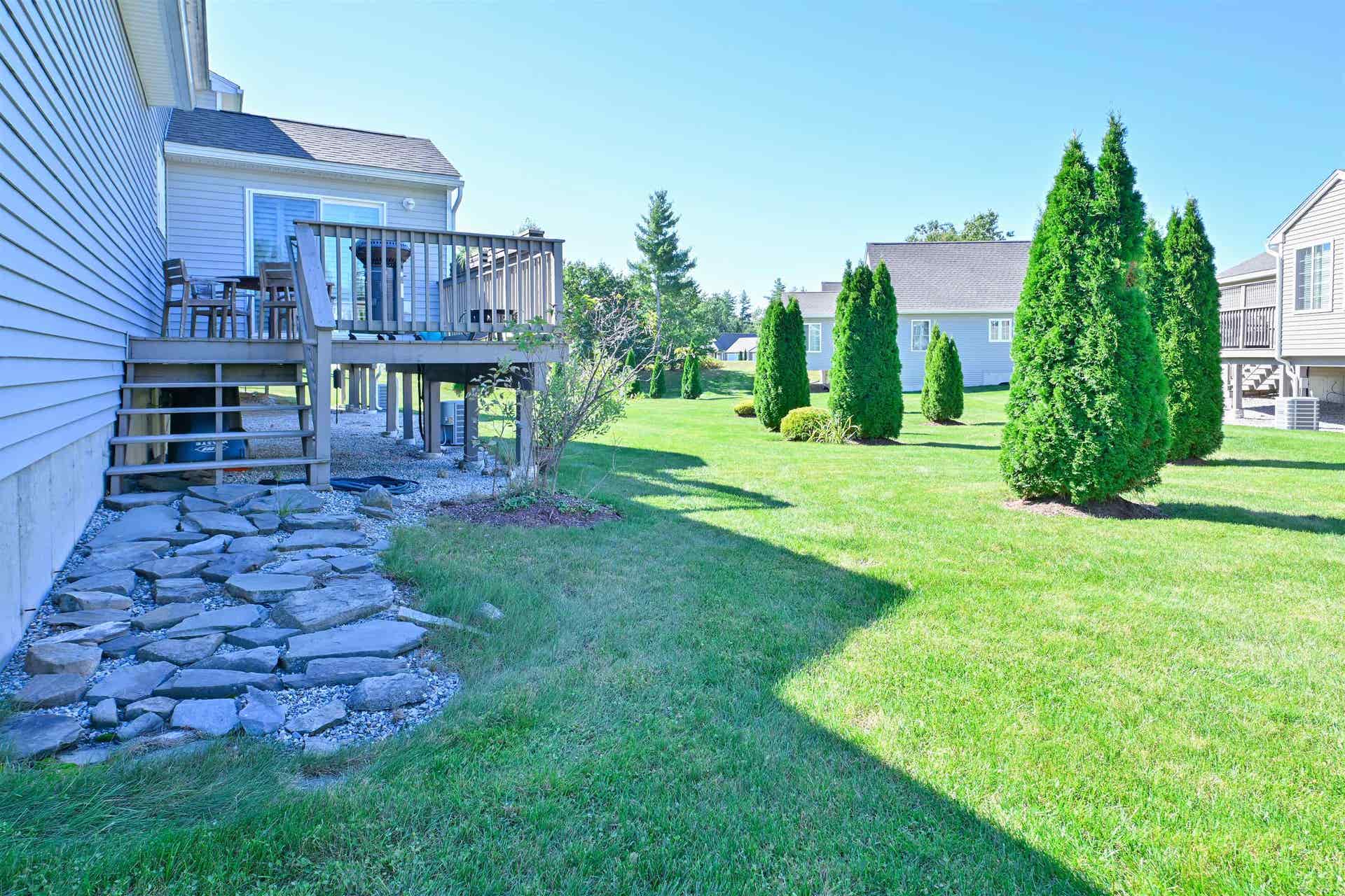 Landscaping handled by the association