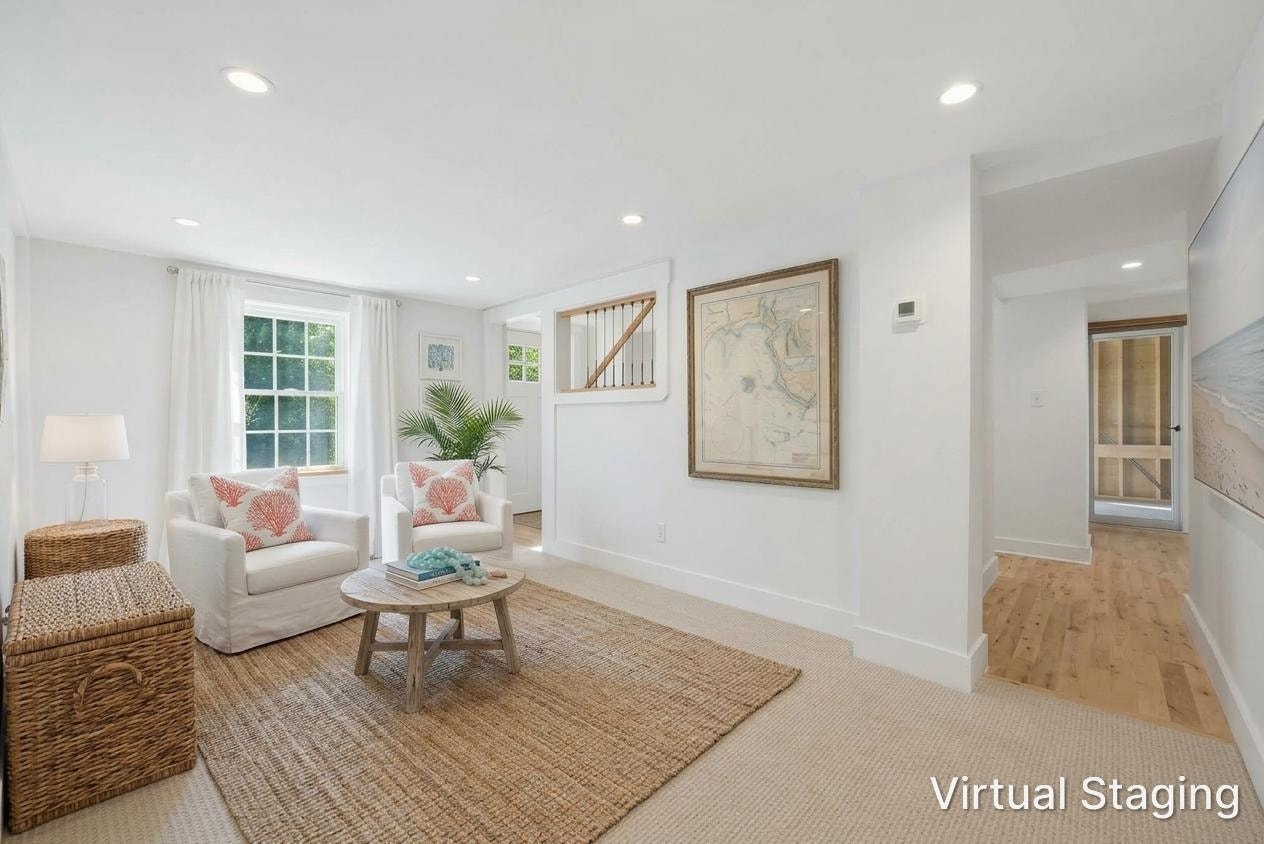 Living room  Virtually staged