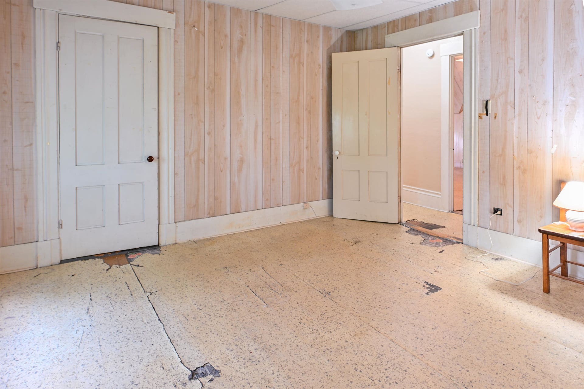 Primary bedroom with two large closets