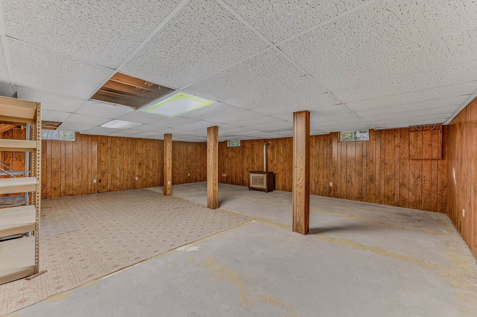Heat source in basement